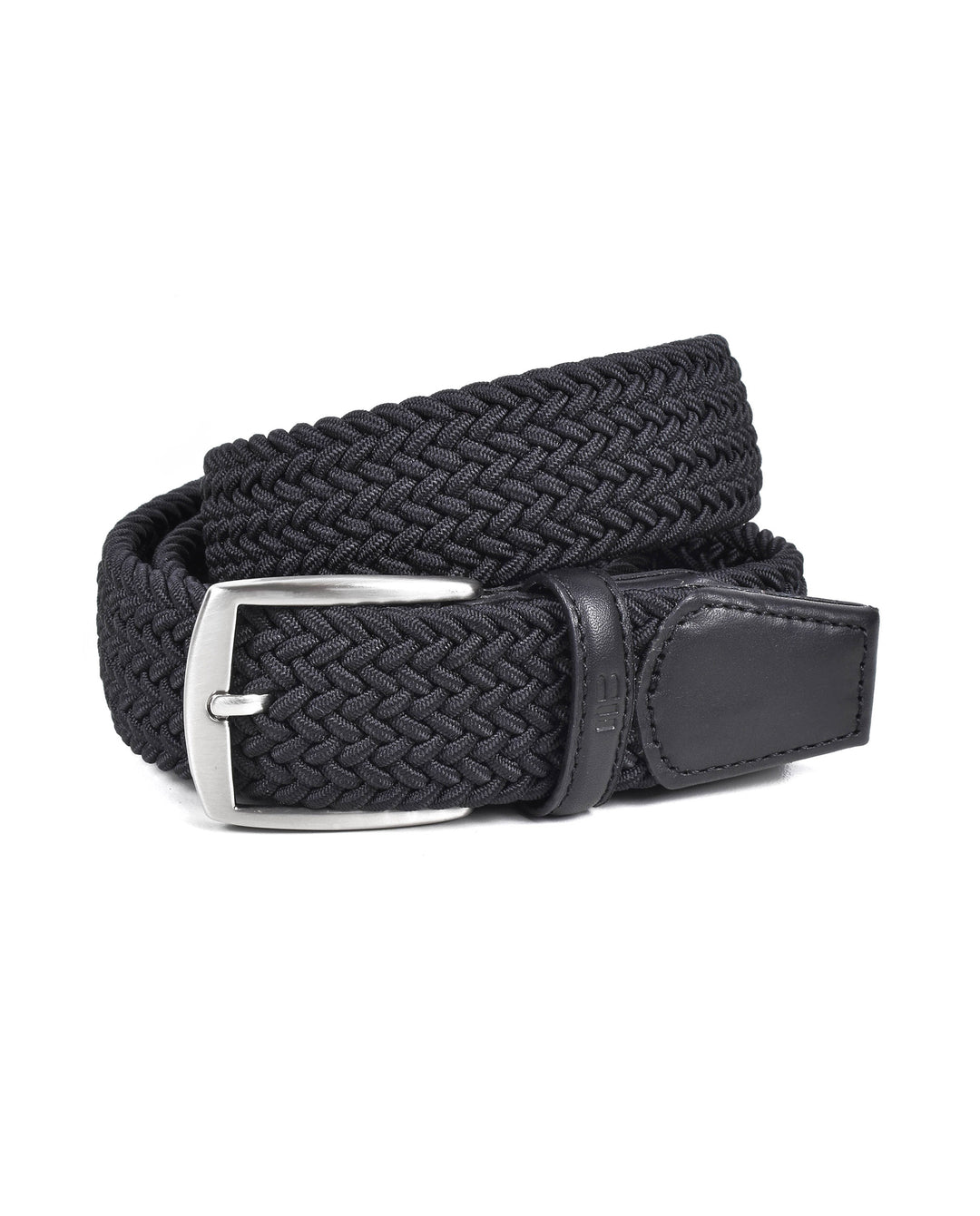 Ceinture textile tressée – Noir