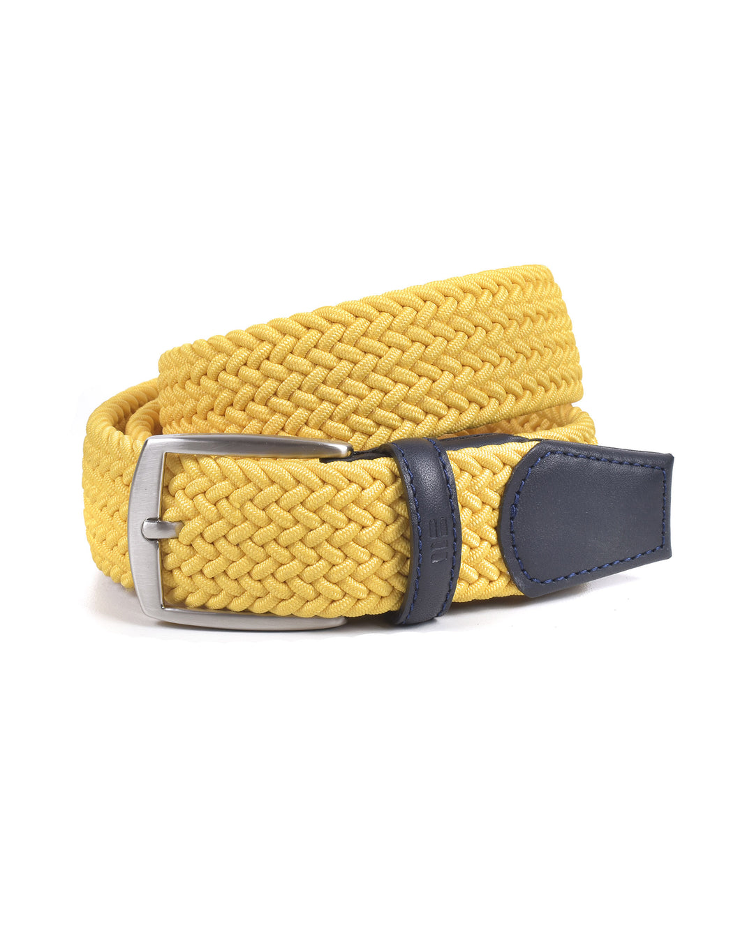 Ceinture textile tressée – Jaune