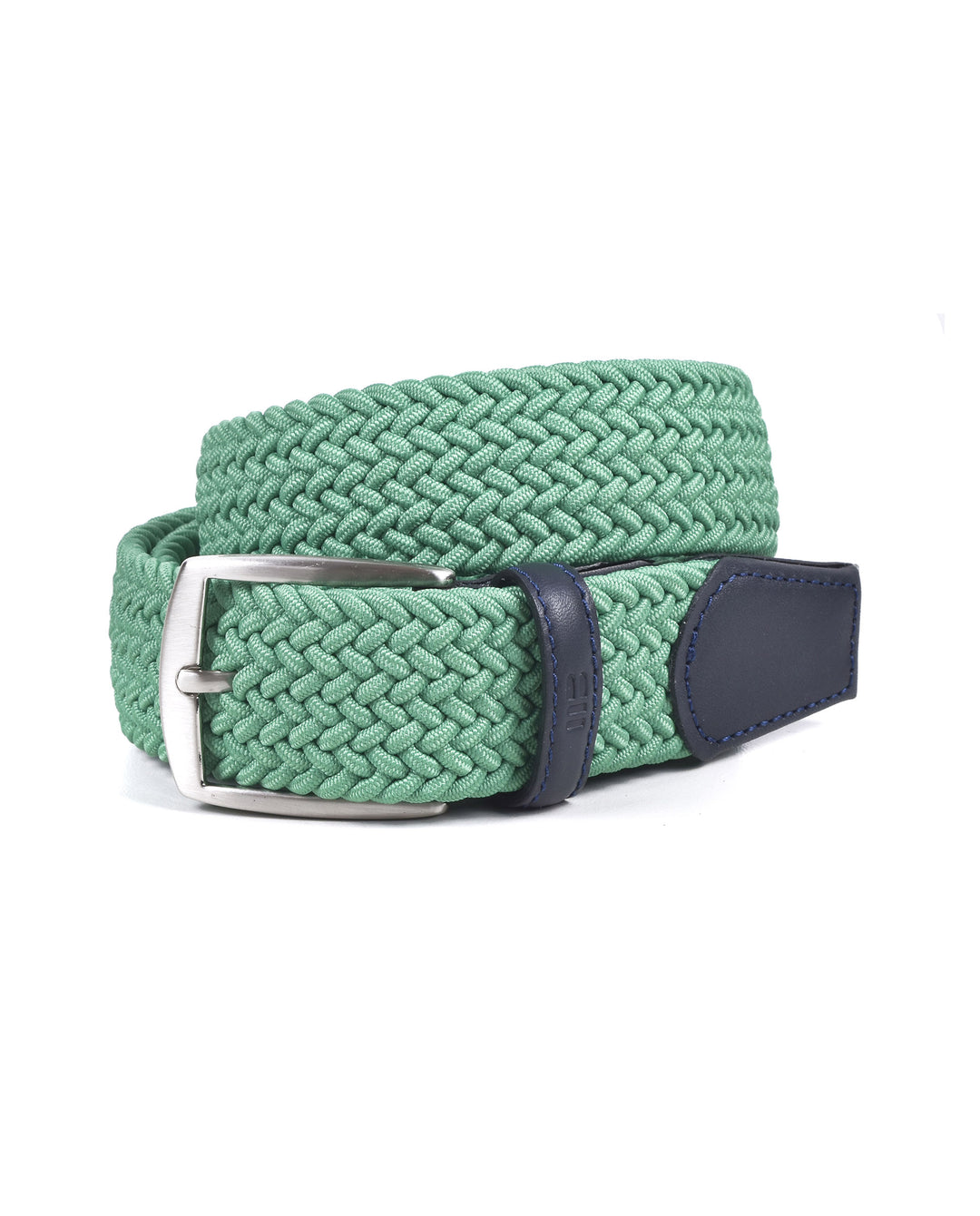 Ceinture textile tressée – Vert menthe