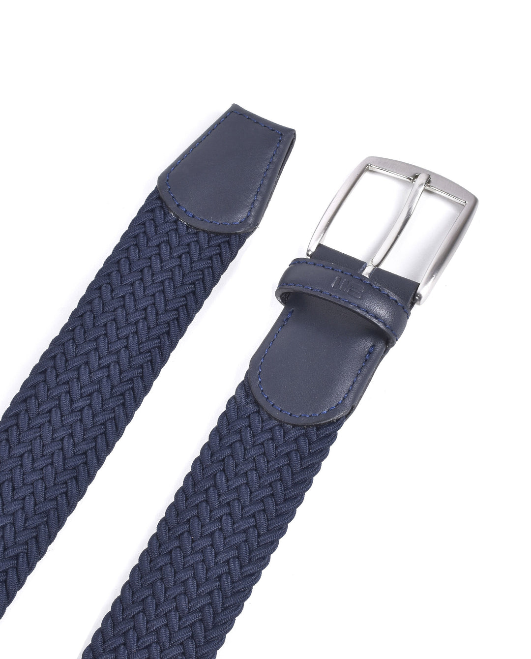 Ceinture textile tressée – Bleu marine