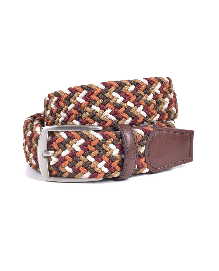 Ceinture textile tressée – Multicolore