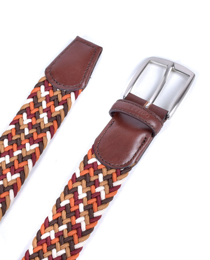 Ceinture textile tressée – Multicolore