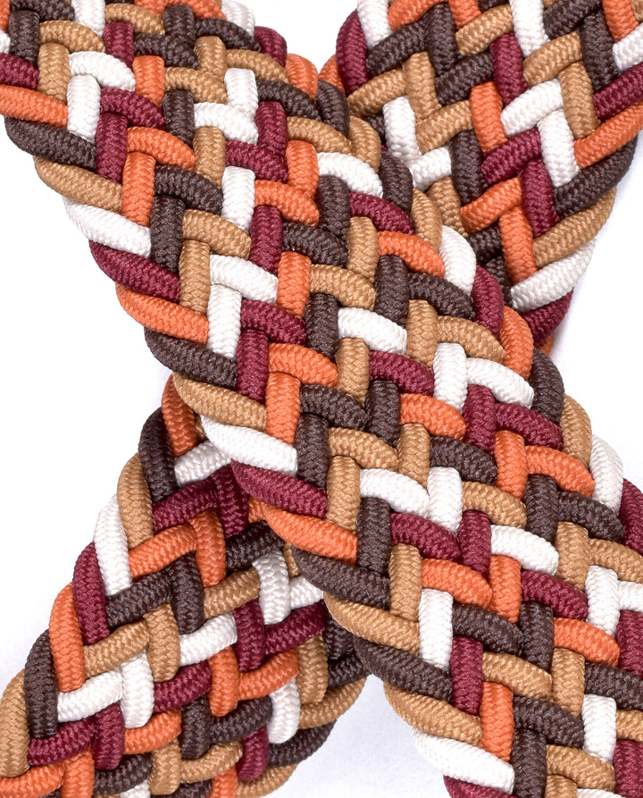 Ceinture textile tressée – Multicolore