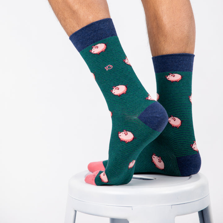 Chaussettes "Animaux – Cochon"