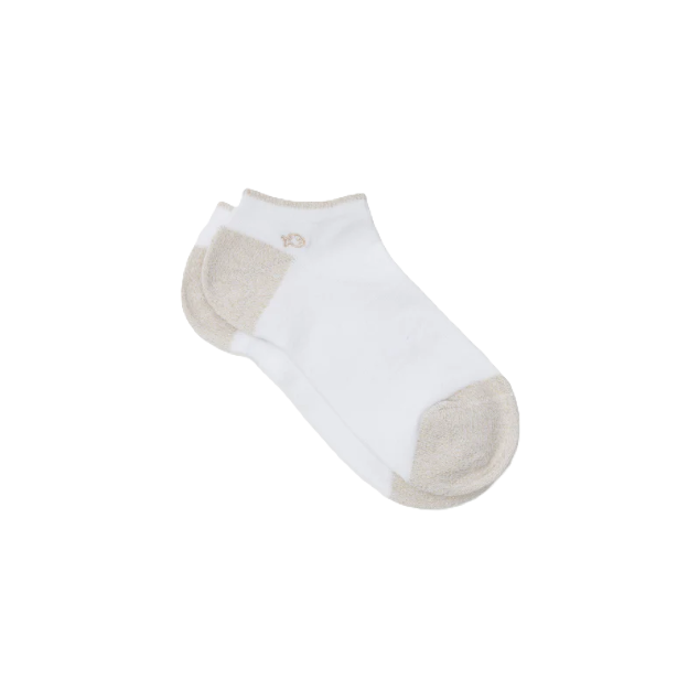 Socquettes "Unies" – Blanc doré