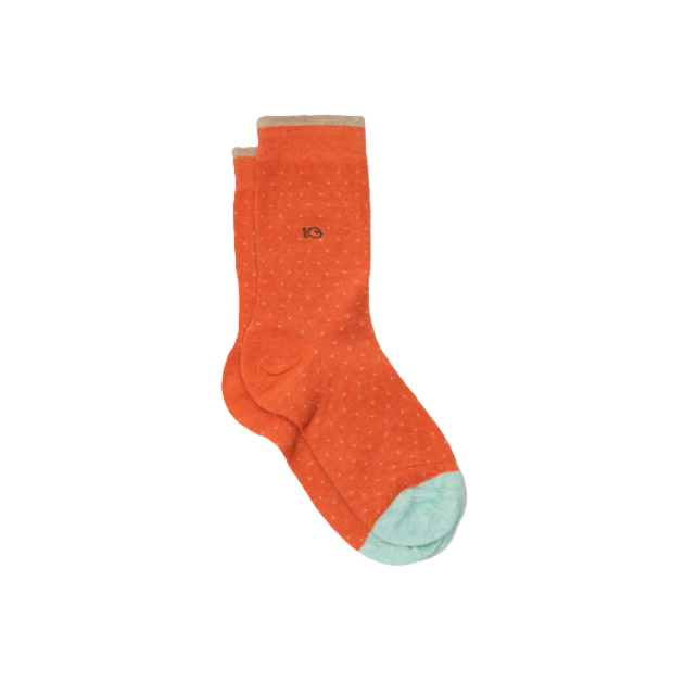 Chaussettes "Square" – Pêche
