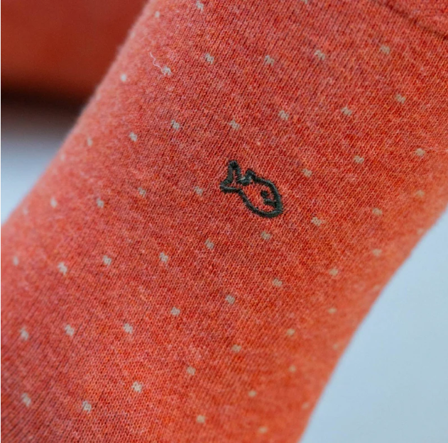 Chaussettes "Square" – Pêche