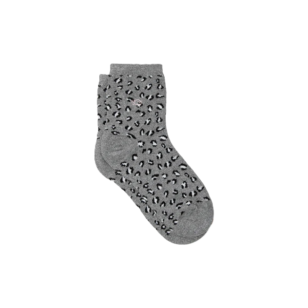 Chaussettes "Léopard" – Gris